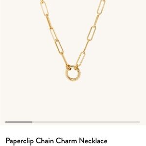 Mejuri Paperclip Chain Charm Necklace